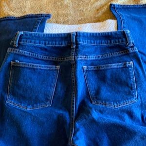 Talbots dark wash boot jeans size 8 curvy